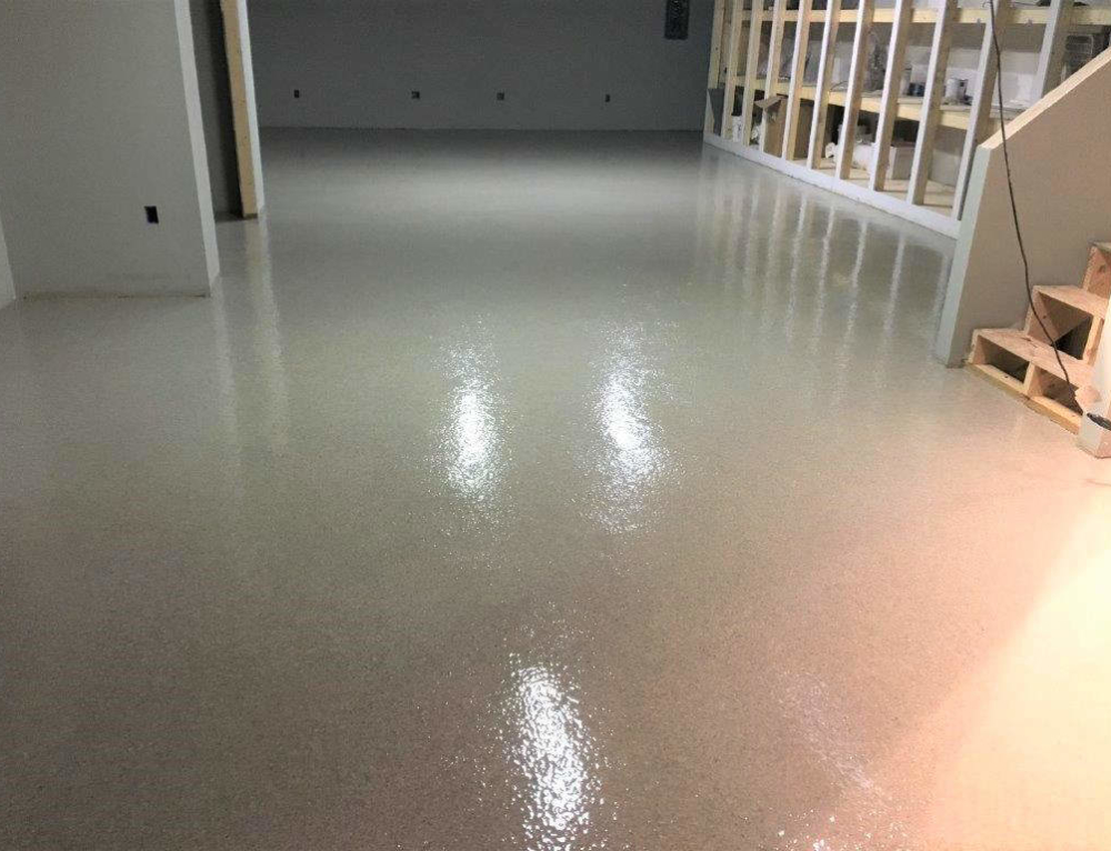 Pure white epoxy floor – The Epoxy Floor Company