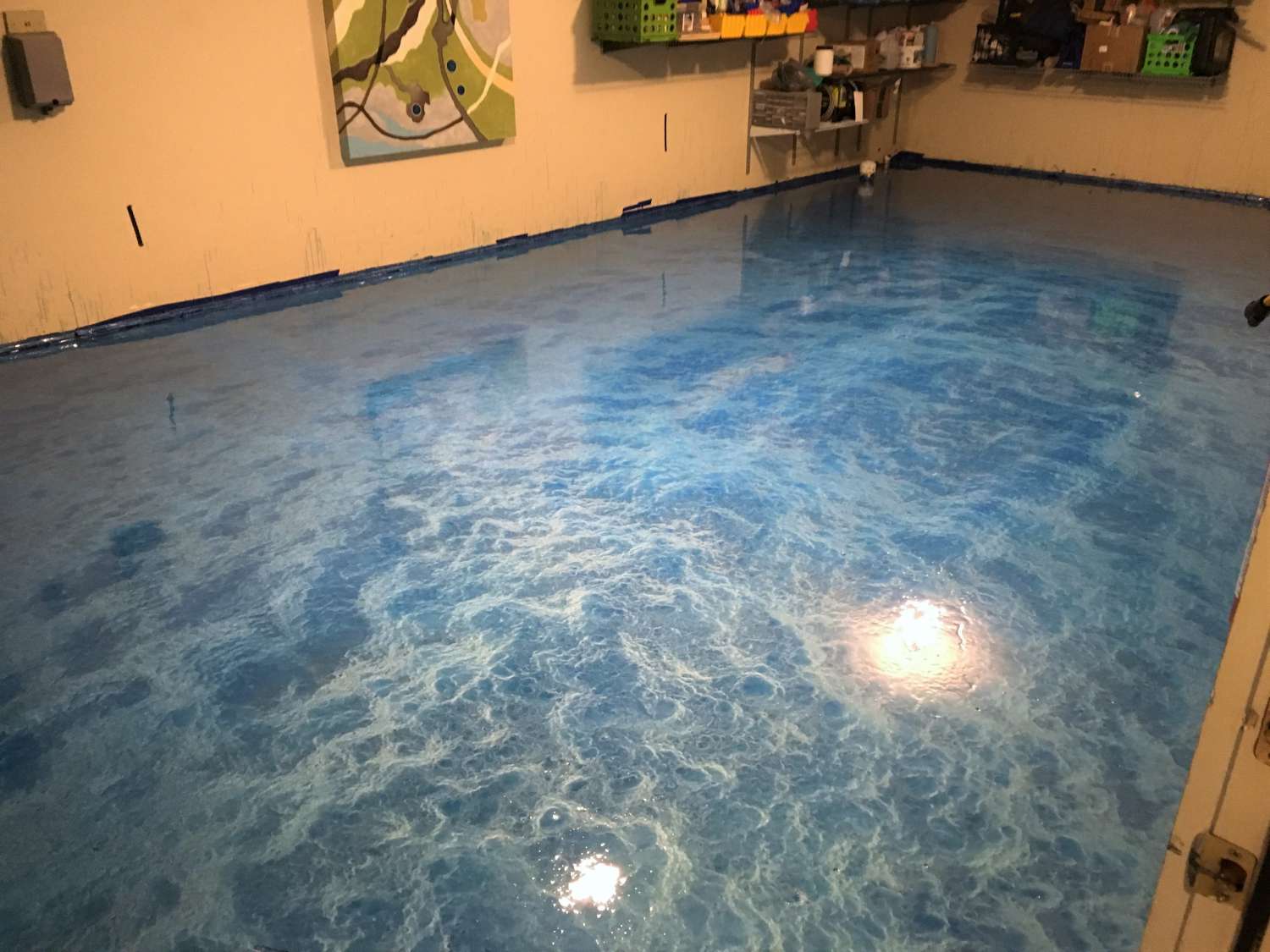 Metallic Garage Makeover - The Epoxy Floor Company