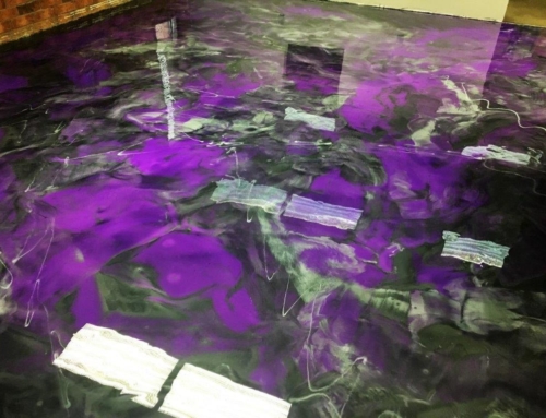 Purple Titanium Gunmetal CP Metallic Floor