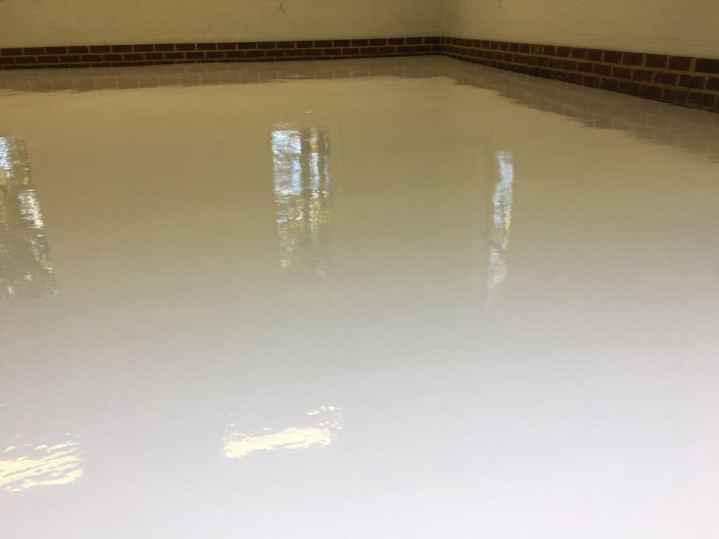 Pure White Epoxy Floor The Epoxy Floor Company