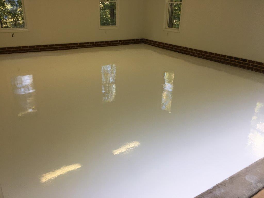 Pure white epoxy floor – The Epoxy Floor Company