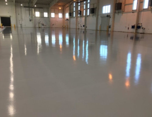 Solid Gray Airport Hangar Floor
